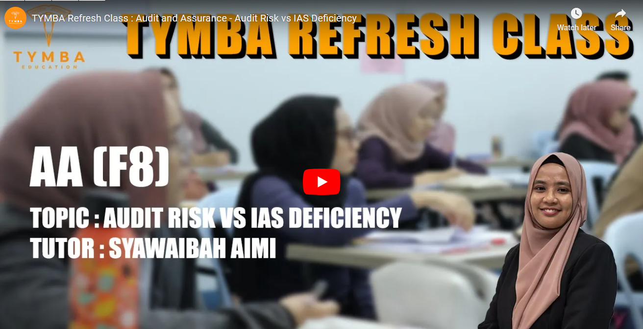 tymbaedu refresh class subject Audit and Assurance (AA)